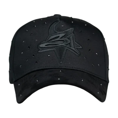 LA Crystals Black Thirty One Hat